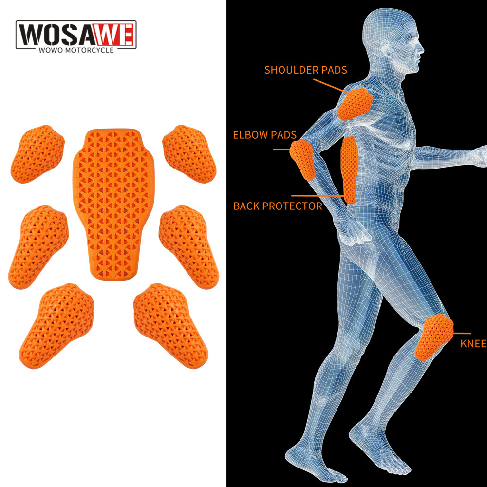 Cycling Gear Padding - WOSAWE Jaket Motor Lapisan Pelindung Bantalan