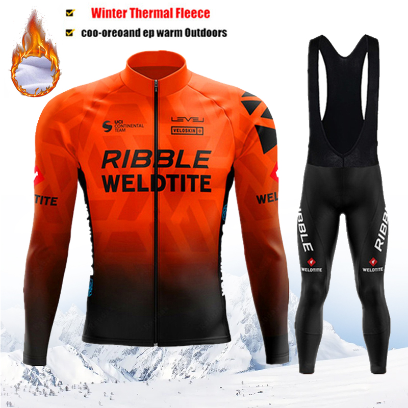 Cycling Gear Winter - RIBBLE Set Jersey Bersepeda Musim Dingin