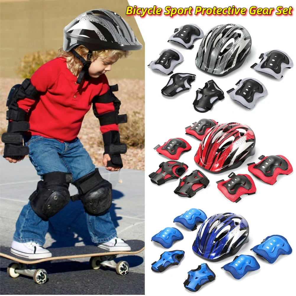 Cycling Gear Padding - 7 Buah Set Perlengkapan Pelindung Olahraga