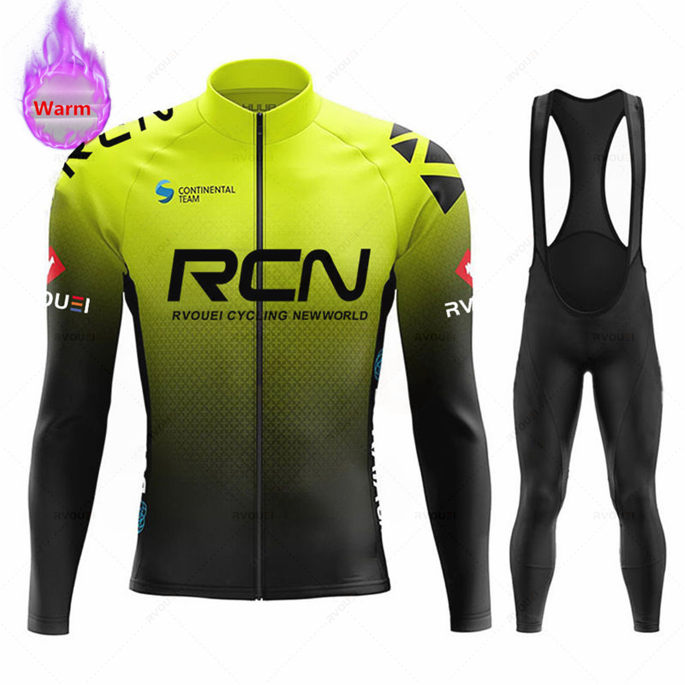 Rvouei Team Set Jersey Bersepe - Cycling Gear Winter ulasan dan harga