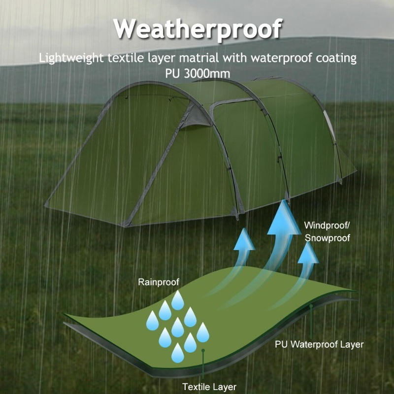 Tenda Camping Anti Air untuk 4 - Cycling Gear Needed ulasan dan harga