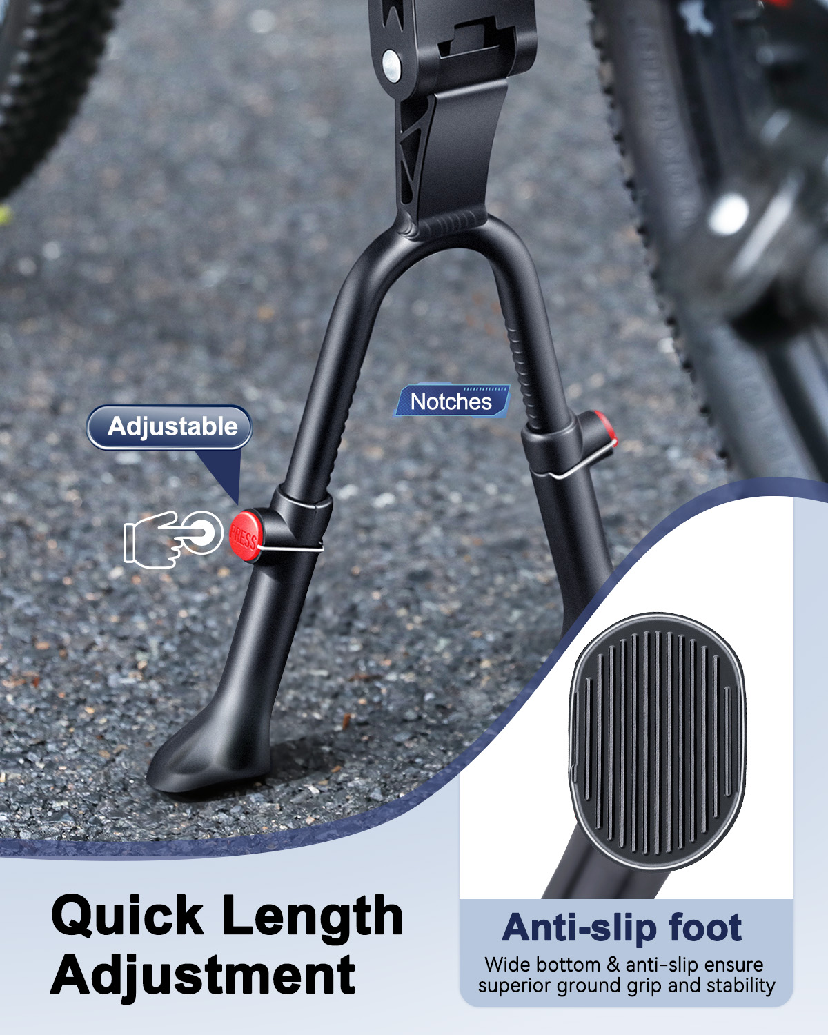 Penyangga Sepeda Ganda yang Da - Bicycle Kickstand ulasan dan harga